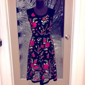 Beautiful Black Embroidered SOHO Dress